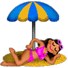 illustration of beachgal