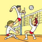 illustration of volleyball-1