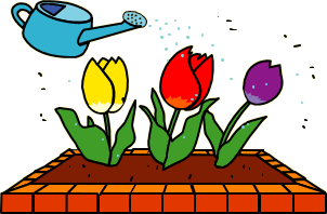 illustration of tulips